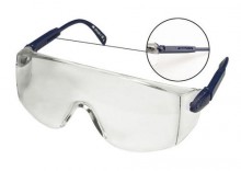 Okulary ochronne, regulowane zauszniki, biae 82S110 TOPEX