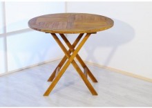 Stolik stół drewniany z drewna składany 90x90x75