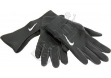 Opaska i rkawiczki biegowe na zim - Nike Mens Running Thermal Headband/Glove Set, kolor: czarny/szary