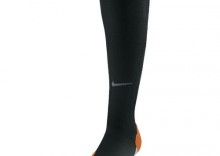 Biegowe skarpety uciskowe - Nike Elite Running Cushioned Compression Knee-High, kolor: czarny