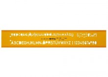 Szablon pisma ROTRING profil podwjny H, typ 1451, 5,0 mm