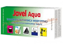tabletki do dezynfekcji wody Javel Aqua 8,5 mg NaDCC - 60 tabletek z torebk - Javel