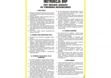 Instrukcja BHP przy tynkowaniu mechanicznym i obsłudze agregatu tynkarskiego
