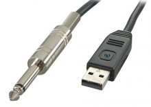 Kabel przejściówka USB na Jack 6,3 mm Lindy 6104 - 5m