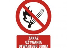 Zakaz uywania otwartego ognia