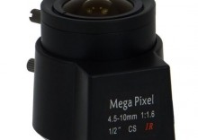 Obiektyw megapikselowy (do 5 MPx), ogniskowa 4,5-10mm, korekcja IR, AUTO IRIS, BCS-45105MIR