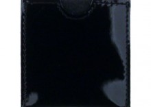 Elegancka skrzana kondomierka - Devine French Envelope czarny poysk