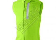 Nieprzemakalna kamizelka odblaskowa do biegania - Nike Shield Winter Vest, kolor: jaskrawy zielony/srebrny