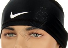 Opaska na gow do przytrzymywania wosw - Nike Pro Combat Skull Wrap, kolor: czarny
