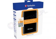 Verbatim Store n Go USB 2.0 Portable Hard Drive 320GB czarny