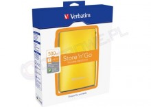Verbatim Store n Go USB 2.0 Portable Hard Drive 500GB ty
