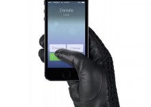 Leather Crochet Touchscreen Gloves 7 - skórzane rękawiczki do obsługi ekranów dotykowych