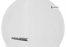 Czepek z silikonu MONO biay Aqua-Speed