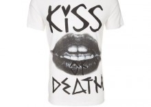 Sin Star KISS OF DEATH Tshirt z nadrukiem biay