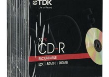 CD-R TDK 700MB 52X SLIMLINE 10SZT tylko teraz, DARMOWY odbir w sklepach