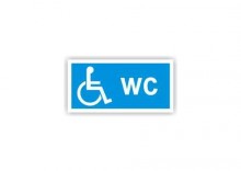 Znak 19 WC dla inwalidów 200x100 PB