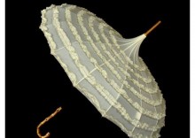 parasolka ECRU ślubna z czubem wiktoriańska retro