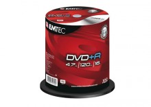 DVD+R EMTEC 4,7GB X16 SPEED (100 CAKE)