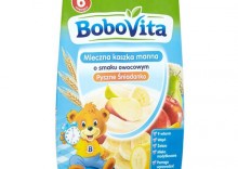 BOBOVITA 230g Kaszka mleczna manna Pyszne niadanko 3 owoce po 6 miesicu ycia