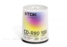 CDR TDK 700MB Printable x52 (100 Cake)