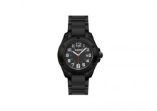 Zegarek ZIPPO czarna tracza, stalowa bransoletka ZZ45014