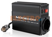 Przetwornica MODECOM MC C015 AC DC 12V-230V 150W USB Czarna + Odbir w 650 punktach Stacji z paczk