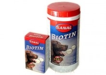 SANAL Biotin tabletki witaminowe z biotyn dla psw
