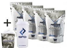 Zestaw SFD Wpc Protein Econo V2 -3000 + Shaker 700ml+ Dziennik Trenngowy