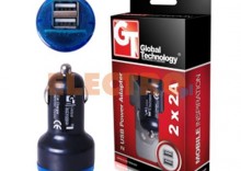 adowarka samochodowa GLOBAL TECHNOLOGY USB 2X2A czarna + Odbir w 650 punktach Stacji z paczk