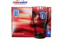 FA England Twin Pint Official Glasses