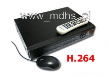 Rejestrator 4 kanałowy z kompresją H.264 , AUDIO, SATA, VGA, USB , 3G, DVR-REJB4H