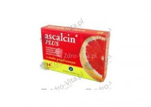 Ascalcin Plus o smaku grejpfrut. prosz. musuj. 0,5g+0,3g+0,2g 14 szt