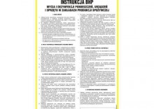 Ogólna Instrukcja BHP mycia i dezynfekcji pomieszczeń, urządzeń i sprzętu w zakładach produkcji spożywczej