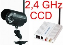 Kamera bezprzewodowa 2,4 GHz , CCD, wewnętrzna / zewnętrzna DZIEŃ/NOC, MDK-906TCCD