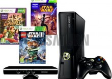 Konsola MICROSOFT Xbox 360 320 GB + Kinect + Kinect Adventures + Kinect Star Wars + LEGO Star Wars III: The Clone Wars