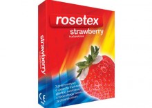Prezerwatywy "Rosetex - Strawberry Truskawkowe" - 3 sztuki