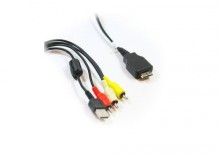 VMC-MD2 (USB / AV) Kabel do transmisji danych do Sony DSC-W270 / DSC-W275 / DSC-W290 / DSC-HX1 / DSC-H20 / DSC-W210 / DSC-W220 /