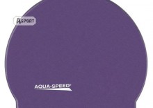 Czepek z silikonu MONO fioletowy Aqua-Speed