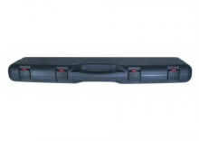 Kufer z zamkiem na bro krtk - 97x25x10 cm - czarny