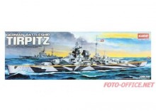 Model do sklejania niemieckiego pancernika Tirpitz (ACADEMY 14111, skala 1:350) - SZYBKA REALIZACJA