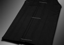 standard rayon-poly hakama (czarny, szt.jedwab-polyester)