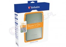 Verbatim Store n Go USB 2.0 Portable Hard Drive 320GB zielony