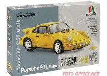 Model do sklejania samochodu Porsche 911 Turbo (Italeri 3675, skala 1:24) - SZYBKA REALIZACJA