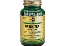 SOLGAR GREEN TEA zielona herbata, 60 kaps