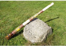 Didgeridoo, dty instrument, rcznie malowany, 130 cm