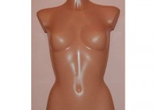 Manekin plastikowy - tors kobiecy krótki cielisty rozm. 36 biust B