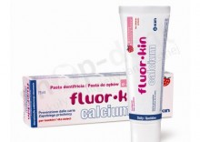 KIN Fluor-Kin Calcium przeciwprchnicza truskawkowa pasta dla dzieci 75ml