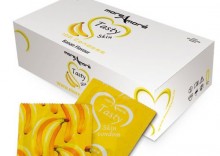 Bananowe prezerwatywy MoreAmore Condom Tasty Skin Banan 100 sztuk