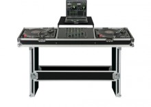 Turntable/Mixer Console Case Pro with Laptop Tray