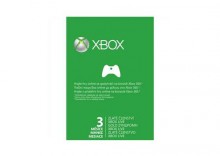 Karta pre-paid Microsoft Xbox 360 LIVE Gold - zlaté členství 3 měsíce (52K-00130)
